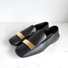 美品 セルジオロッシ 36.5 SR1 スリッパ フラットシューズ ブラックのサムネイル