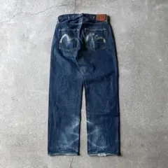 エビス デニムパンツ 34インチサイズ36 白大黒 2001 EVISU エヴィス Lot.2001 大黒 デニム パンツ インディゴブルー