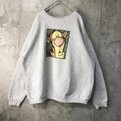 Y2806古着　トレーナー　スウェット　グレー　90s Y2K