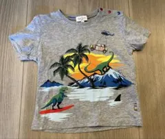 ポールスミス　恐竜プリント 半袖Tシャツ グレー2A