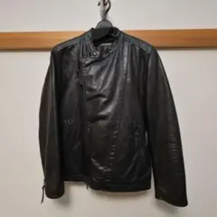 ナノユニバース　オイルドレザー セミダブル ライダース