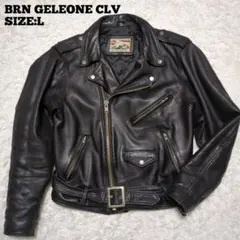 楽一番公式アカウント63様専用 BRN GELEONE CLV◆本革ライダース