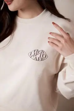 HLT CAFE Sweat / Herlipto スウェット Her lip to CAFE Original Goods PRESS wearing