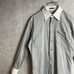 BURBERRY BLACK LABEL 長袖 シャツ ノバチェック 刺繍ロゴ
