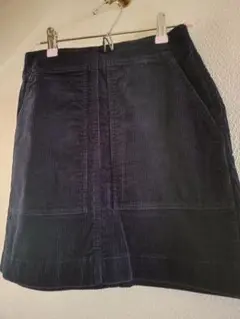 ユニクロ　ネイビー コーデュロイ タイトスカート