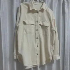 GUコーデュロイオーバーサイズシャツ