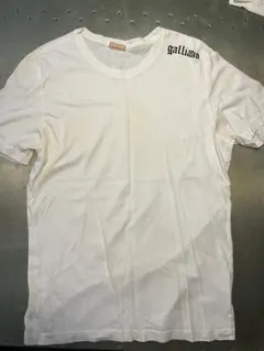 【目立った傷や汚れ無し】galliano ホワイト Tシャツ Lのサムネイル