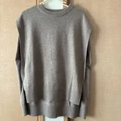 ノースリーブ ニットベスト