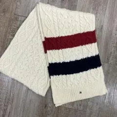 12m82 Tommy Hilfiger ケーブル編みマフラー マフラー 首巻き