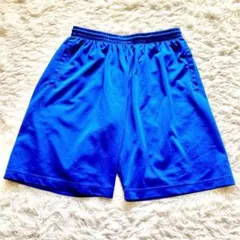 【スポーツMIX】グリマー ハーフパンツ 青 L トムス シンプル メッシュ春夏
