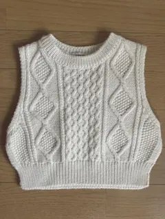 新品Aosta ニットベスト S