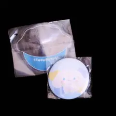 サンリオ 缶バッジ ぷにきゅきゅデザイン シナモロール シナモン