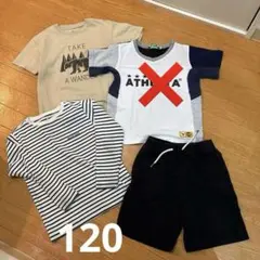 モンベル　UNIQLO Tシャツ　半ズボン　3点セット　120