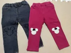 petit main ディズニー パンツ 2本セット 90cm