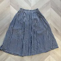 ユニクロ　INES チェックひざ丈スカートのサムネイル