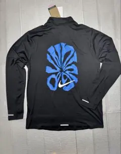 ナイキNike 長袖ポロシャツ ブラックブルー 新品タグ付きFV9609-010