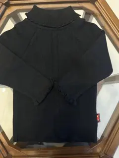 【美品】ファミリア 80 タートルネックセーター　ブラック