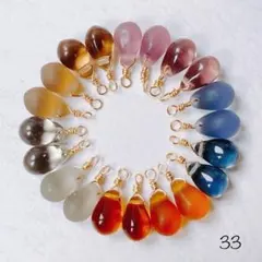 33チェコドロップビーズ　ニュアンスカラー