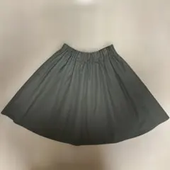 LOWRYS FARM カーキー ギャザースカート ポケット付き