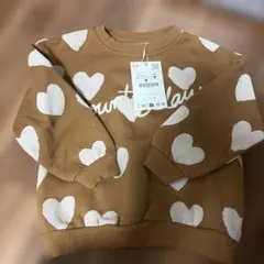 新品　ZARA ハート柄トレーナー 92cm