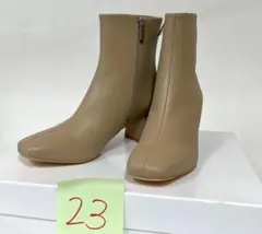 ショートブーツ 本革 23.5