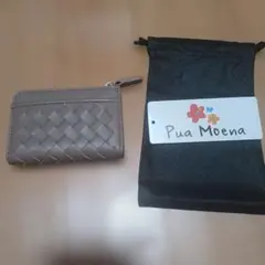 Pua Moena 編み込みデザイン コインケース 財布