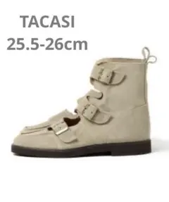 ■ TACASI スウェード ストラップ ブーツ 25.5 26 イングランド製のサムネイル