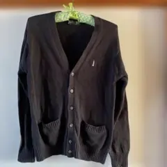 EAST BOY ブラック Vネック カーディガン