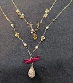axes femme 2連ネックレス