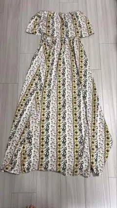 DURAS オフショルダーマキシドレス 平成レトロ