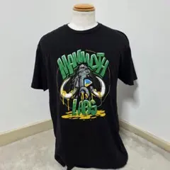 US古着 マンモスラボ カンナビス 企業Tシャツ【XL】ストリート 黒
