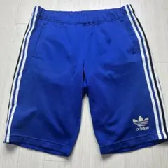 80s ヴィンテージアディダストラックショートパンツXO トレフォイル刺繍