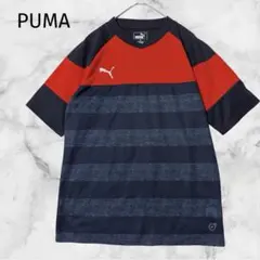 ＊プーマ＊【160】ボーダー切替キッズ サッカー ジュニア 速乾　メッシュ