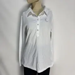 Callaway キャロウェイ 長袖ポロシャツ L 白 パールボタン