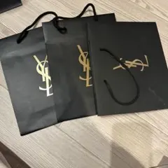 YSL ショップ袋 3枚セット 黒