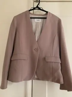 FABIA ピンクベージュ　テーラードジャケット