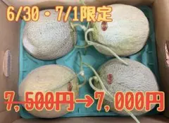 【数量限定冷蔵便】夕張メロン個選品4玉8kg　1玉2kg前後※掲載は関東価格のサムネイル