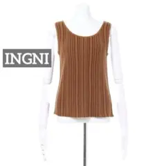 k0931 INGNI ストライプニットタンクトップ ブラウンのサムネイル