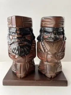 アイヌ 木彫人形 民芸品 北海道お土産 木工工芸品、伝統工芸品、郷土玩具