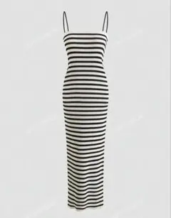 shein ボーダーニット ワンピース