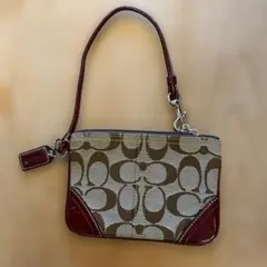 Coach モノグラム柄 ミニポーチ