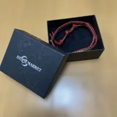 STONE MARKET レザーブレスレット レッドのサムネイル