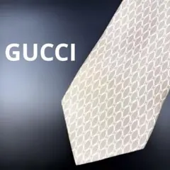 GUCCI グッチ 幾何学模様 ネクタイ シルク イタリア製のサムネイル