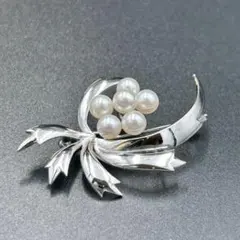 MIKIMOTO ミキモト ブローチ アコヤ真珠 ブーケ 皇室御用達ブランド