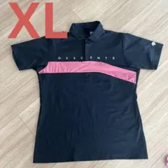 DESCENTE ポロシャツ XO DESCENTE デサント XOサイズ ポロシャツ 半袖 ホワイト 白 メンズ
