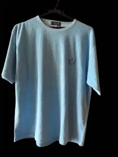 ONE PAR for men パイル地 半袖Tシャツ ライトブルルー