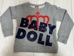 BABY DOLL トレーナー 120サイズ グレー