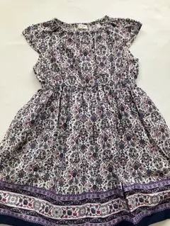 any FAM 花柄 ノースリーブワンピース 紫　130cmのサムネイル