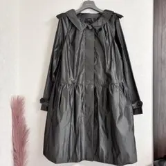 美品✨ASPESI (アスペジ) ポリエステル100トレンチコートサイズ42 黒