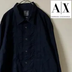 ARMANI EXCHANGE/ドレスシャツ/L/ネイビー